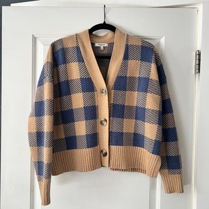 Madewell Bayberry Buffalo Check Cardigan